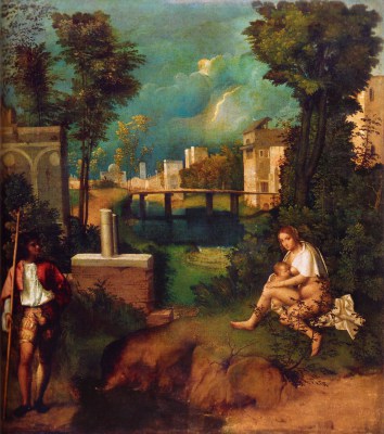 Giorgione Burza reprodukcja